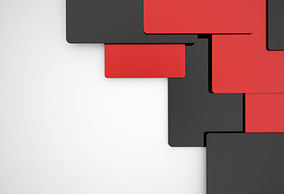 3D decor Black Red White - Fototapeta 24890